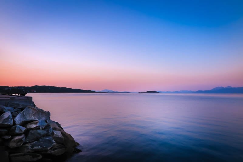 Harstad Harbor Sunset