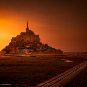 Coucher de soleil au Mont Saint Michel