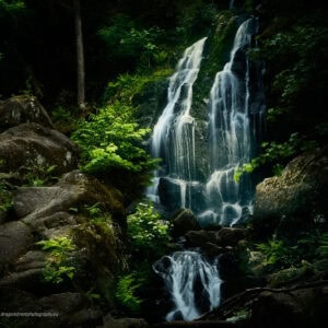 The great tendon waterfall, France