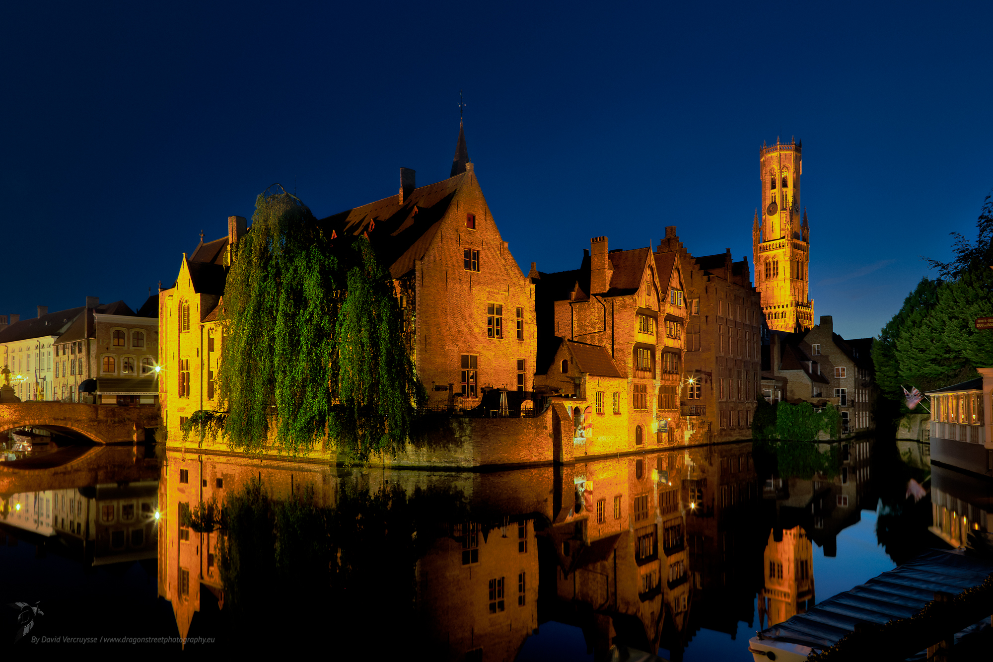 The Quai du Rosaire, Bruges, Belgium